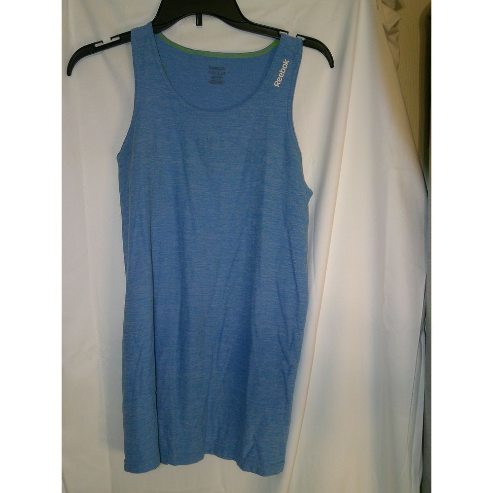 Reebok Blue Sleeveless Tank Top Workout Fitness Activewear‎ Size M
